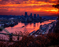 Pittsburgh from West End 8 X 10 crop